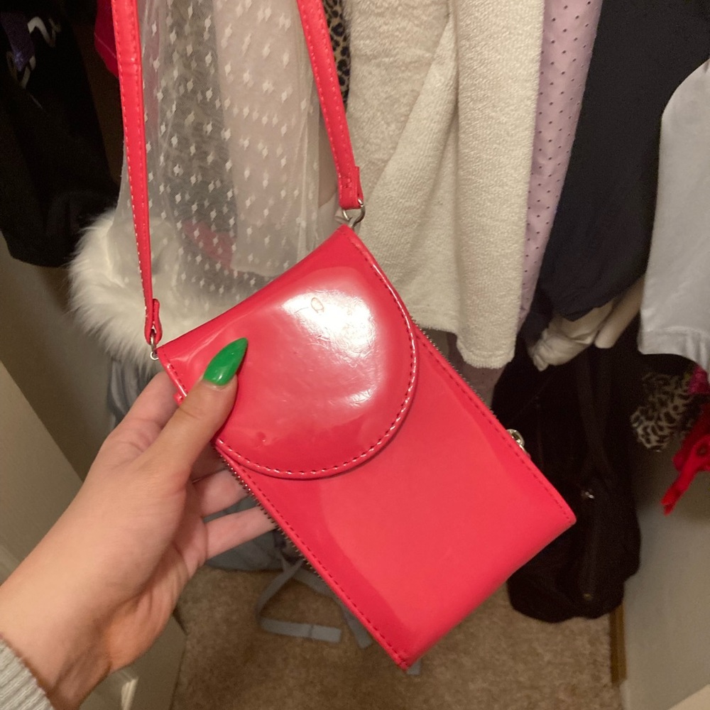 Pink satchel phone case